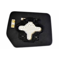 Дзеркальний елемент MITSUBISHI RVR (97-02) лівий сферичний з обігрівом