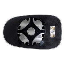 Зеркальный элемент NISSAN Almera II Classic (06-12) правый сферический с обогревом