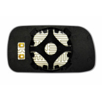 Дзеркальний елемент NISSAN Bluebird (87-91) лівий сферичний з обігрівом