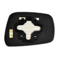 Зеркальный элемент NISSAN Navara III (10- ) левый асферический с обогревом