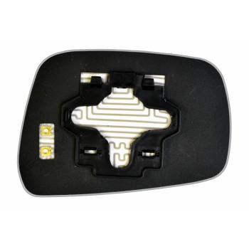 Елемент дзеркала заднього огляду NISSAN Pathfinder III (04-07) лівий сферичний з обігрівом