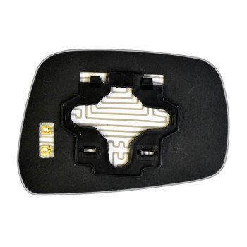 Елемент дзеркала заднього огляду NISSAN Pathfinder III (04-07) лівий сферичний з обігрівом