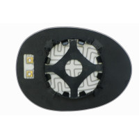 Зеркальный элемент PEUGEOT 107 (05-14) левый сферический с обогревом