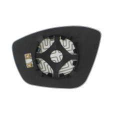 Дзеркальний елемент PEUGEOT 208 (12-15) правий асферичний з обігрівом