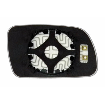 Елемент дзеркала заднього огляду PEUGEOT 407 (04-10) лівий сферичний голубий з обігрівом