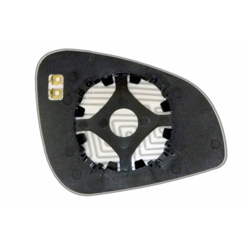 Елемент дзеркала заднього огляду PEUGEOT 407 (05-10) лівий асферичний голубий з обігрівом