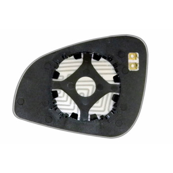 Елемент дзеркала заднього огляду PEUGEOT 407 (05-10) правий сферичний голубий з обігрівом