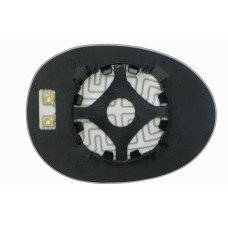 Дзеркальний елемент PEUGEOT 107 (05-14) лівий асферичний з обігрівом