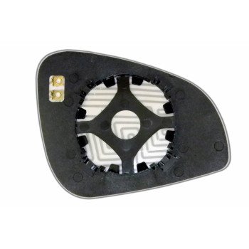 Зеркальный элемент PEUGEOT 407 (05-10) левый асферический голубой с обогревом