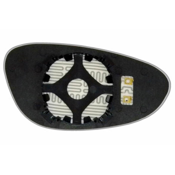 Елемент дзеркала заднього огляду PORSCHE Boxster II (05-08) лівий асферичний з обігрівом