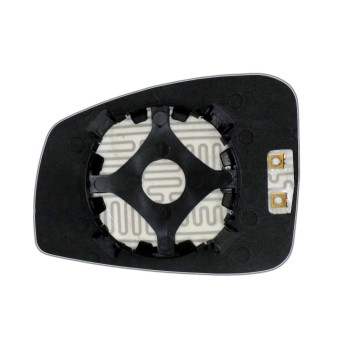 Елемент дзеркала заднього огляду RENAULT Laguna III (07- ) правий асферичний голубий з обігрівом