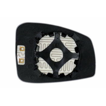 Елемент дзеркала заднього огляду RENAULT Laguna III (07- ) лівий асферичний голубий з обігрівом