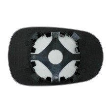 Зеркальный элемент RENAULT Logan (04-09) основной асферический голубой