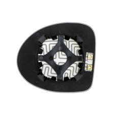 Зеркальный элемент RENAULT Twingo II (07-12) правый асферический с обогревом