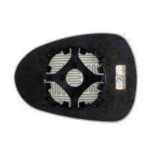 Зеркальный элемент SEAT Leon III (09-12) правый асферический с обогревом