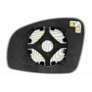 Зеркальный элемент SKODA Fabia II (07-14) правый сферический с обогревом