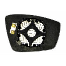 Дзеркальний елемент SKODA Rapid (09- ) лівий асферичний з обігрівом