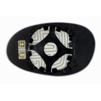 Дзеркальний елемент SMART Roadster (03-05) правий сферичний з обігрівом