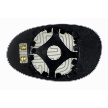 Елемент дзеркала заднього огляду SMART Roadster (03-05) правий сферичний з обігрівом