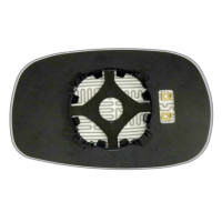 Дзеркальний елемент SSANG YONG Rexton I (02-07) правий асферичний голубий з обігрівом