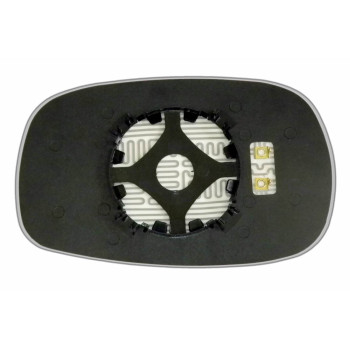 Зеркальный элемент SSANG YONG Rexton I (02-07) правый сферический голубой с обогревом