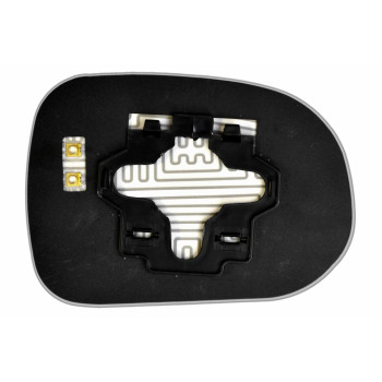 Елемент дзеркала заднього огляду TOYOTA HiAce (89-04) лівий асферичний з обігрівом