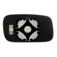 Дзеркальний елемент VOLKSWAGEN Caddy (95-04) лівий асферичний з обігрівом