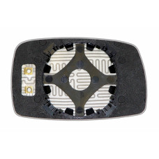 Дзеркальний елемент VOLKSWAGEN Corrado (89-95) лівий плоский з обігрівом