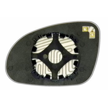 Елемент дзеркала заднього огляду VOLKSWAGEN Jetta V (05-10) правий сферичний з обігрівом