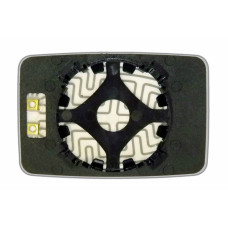 Дзеркальний елемент VOLKSWAGEN Golf II (83-92) основний сферичний з обігрівом