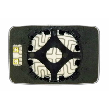 Елемент дзеркала заднього огляду VOLKSWAGEN Golf II (83-92) основний сферичний з обігрівом