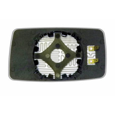 Зеркальный элемент VOLKSWAGEN Golf III (91-97) правый асферический голубой с обогревом