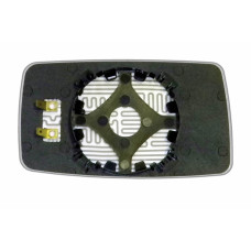 Зеркальный элемент VOLKSWAGEN Golf III (91-97) левый плоский голубой с обогревом