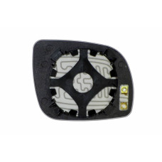 Зеркальный элемент VOLKSWAGEN Lupo (98-05) левый сферический с обогревом