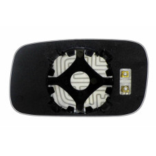 Дзеркальний елемент VOLKSWAGEN Passat B3 B4 (88-97) правий асферичний голубий з обігрівом