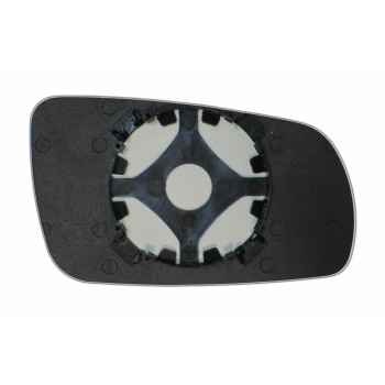 Зеркальный элемент VOLKSWAGEN Passat B5 (97-01) левый асферический голубой