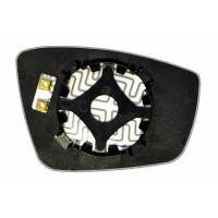 Дзеркальний елемент VOLKSWAGEN Polo V (09- ) лівий асферичний з обігрівом