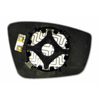 Елемент дзеркала заднього огляду VOLKSWAGEN Polo V (09- ) лівий асферичний з обігрівом