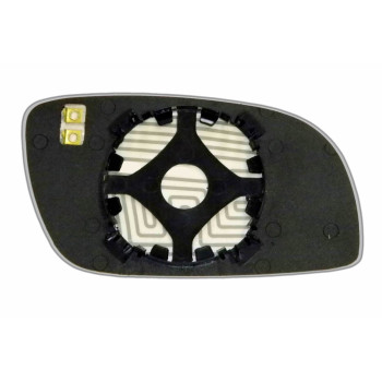 Елемент дзеркала заднього огляду VOLKSWAGEN Touran I (03-06) лівий сферичний з обігрівом