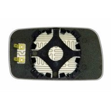 Зеркальный элемент VOLKSWAGEN Jetta II (87-91) левый плоский с обогревом