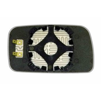 Зеркальный элемент VOLKSWAGEN Jetta II (87-91) левый плоский с обогревом