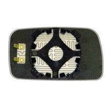 Зеркальный элемент VOLKSWAGEN Golf II (87-91) левый асферический с обогревом