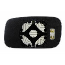 Зеркальный элемент VOLKSWAGEN Passat B3 B4 (88-97) правый сферический голубой с обогревом