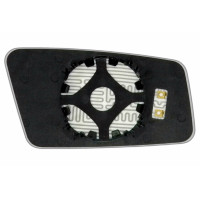 Дзеркальний елемент AUDI 100 (44) (82-90) лівий асферичний голубий з обігрівом