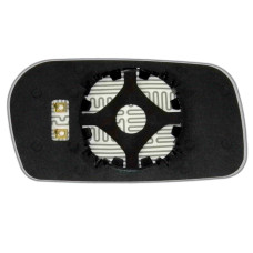 Зеркальный элемент AUDI 100 (45) (91-94) левый асферический голубой с обогревом