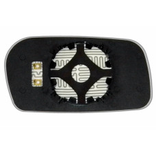 Зеркальный элемент AUDI 100 (45) (91-94) левый плоский голубой с обогревом