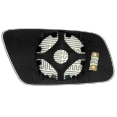 Зеркальный элемент AUDI A3 (00-03) левый сферический голубой с обогревом