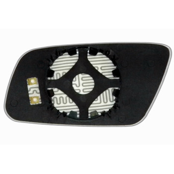 Зеркальный элемент AUDI A3 (00-03) правый сферический голубой с обогревом