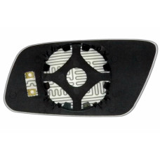 Дзеркальний елемент AUDI A6 (98-04) правий асферичний голубий з обігрівом