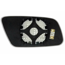 Зеркальный элемент AUDI A6 (98-04) левый сферический голубой с обогревом